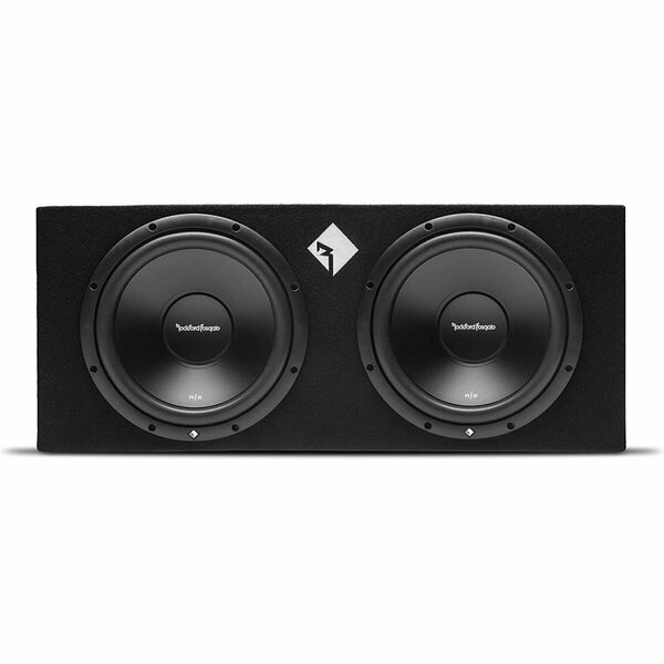 Lightluz 12 in. 500W Dual Sealed Loaded Enclosure Subwoofer LI3838651